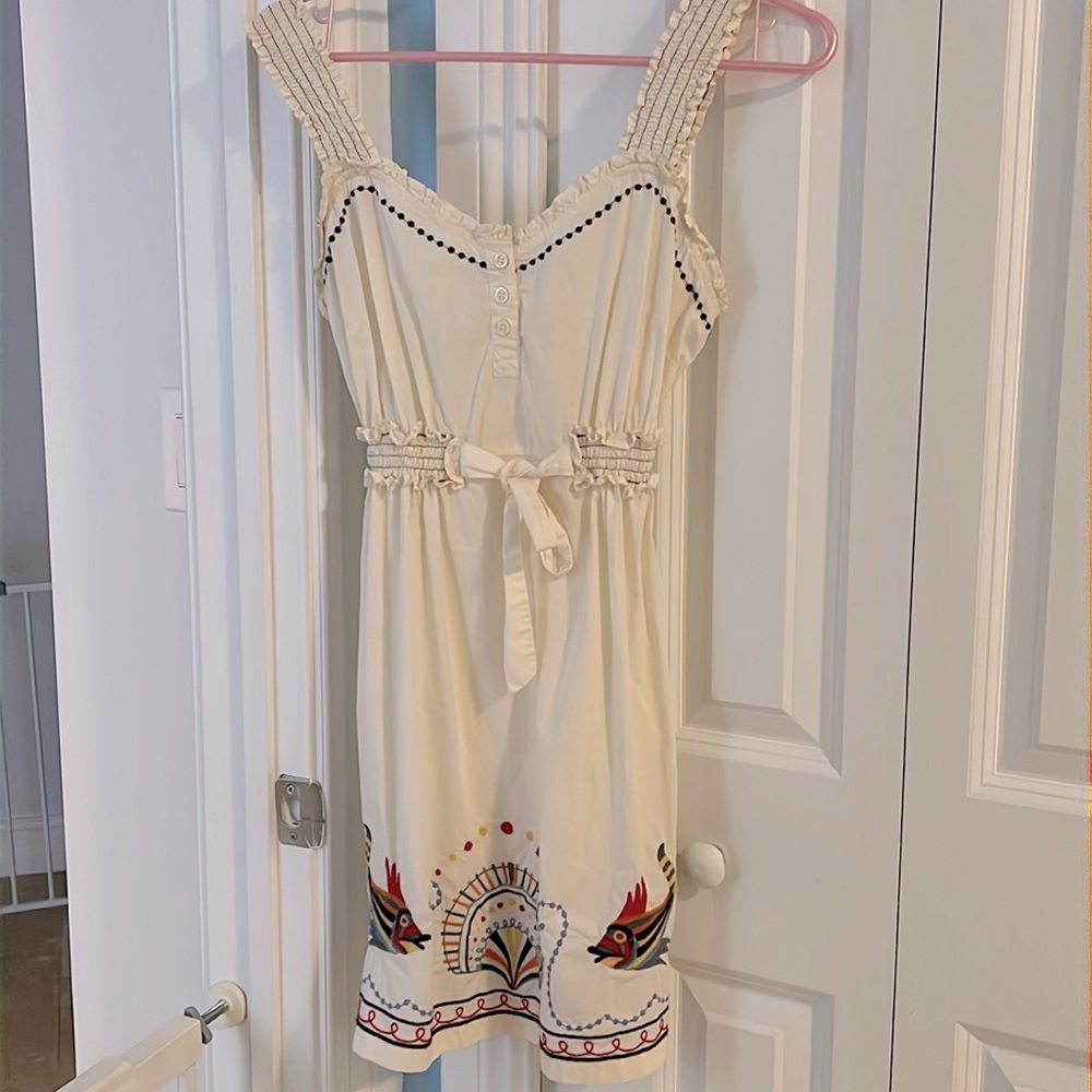 Anthropologie embroidered dress